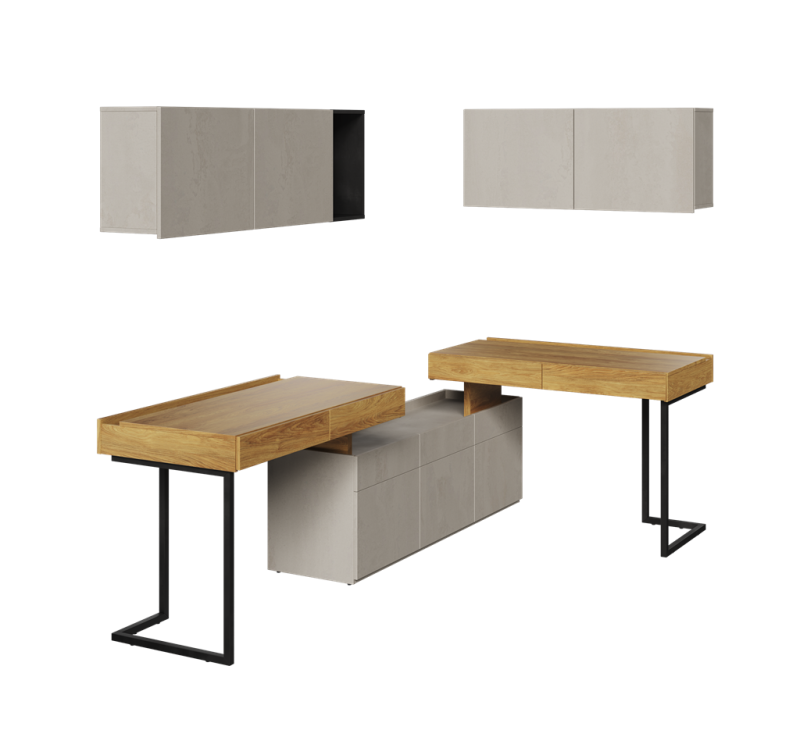 Zestaw mebli TFS8B TEEN FLEX TF 06 06 08 10 10 11 Nowoczesny Zestaw Komfort Meble Młodzieżowe Półki Książki