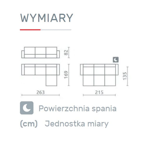 Narożnik FAN Do Salonu Funkcja Spania Rozkładany Uniwersalny Wymiary