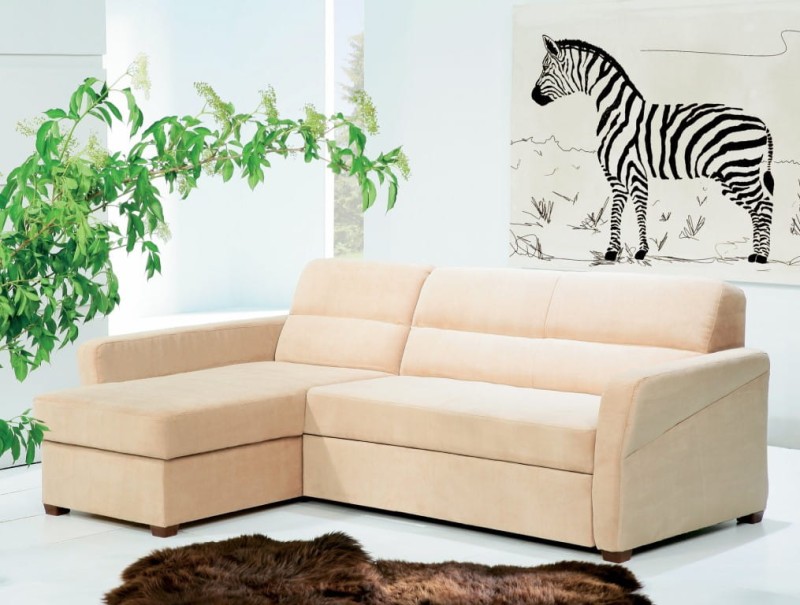 Narożnik LIVIA Do Salonu Funkcja Spania Rozkładany Lewostronny