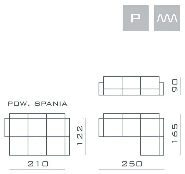 Narożnik NIKO Do Salonu Funkcja Spania Pojemnik na Pościel Wymiary