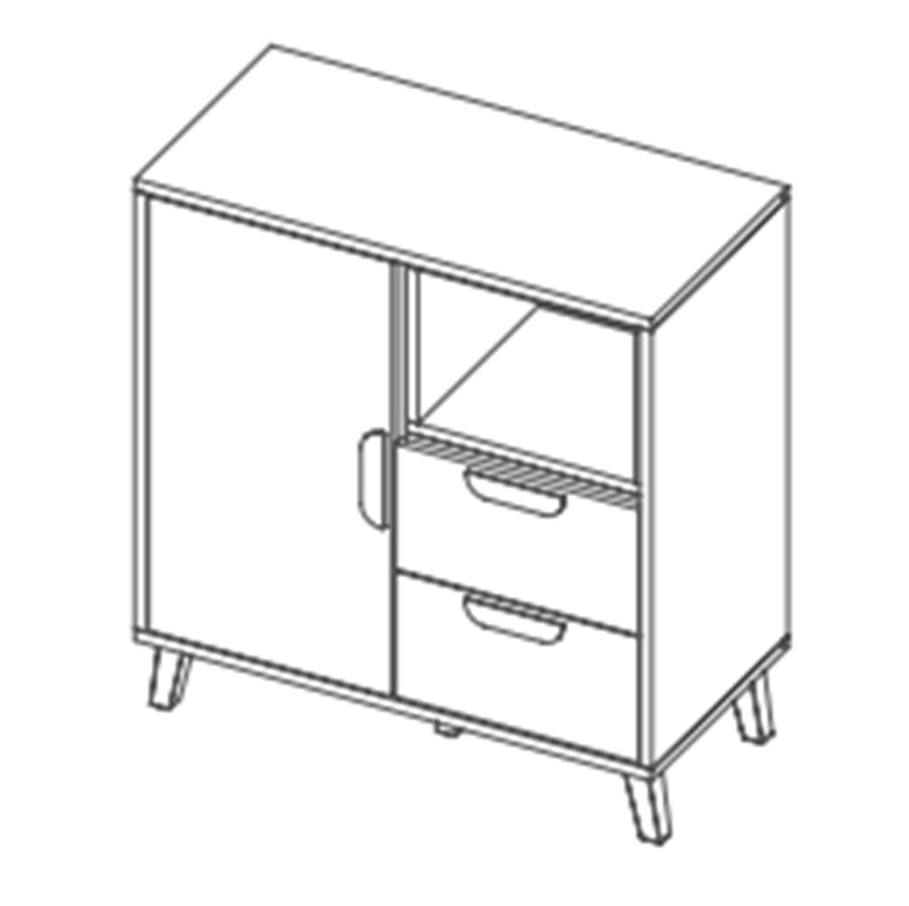 Komoda JOCKER szerokość 80 cm biały / grafit / szary / dąb lefkas 9 Nowoczesny Styl Pokój młodzieżowy