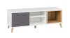 Szafka RTV JOCKER szerokość 120 cm biały / grafit / szary / dąb lefkas 10 Nowoczesny Styl Pokój młodzieżowy