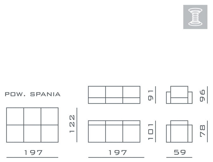 Wersalka TOFFI Do Salonu Pokoju Funkcja Spania Pojemnik Wymiary