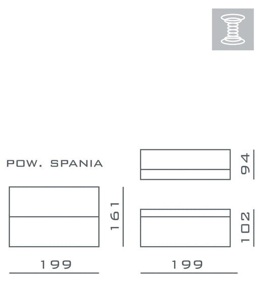 Kanapa TEAM Do Salonu Pokoju Rozkładana Automat DL Bonell Wymiary