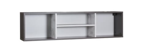 Półka wisząca TOMMY szerokość 130 cm grafit / enigma 15 Do pokoju młodzieżowego Pojemna Półki Książki