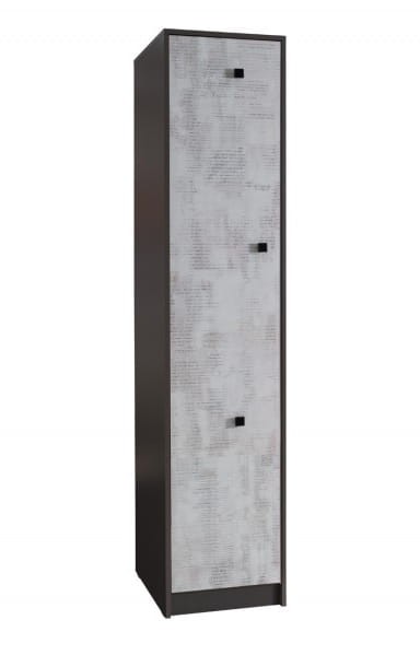 Szafa TOMMY szerokość 50 cm grafit / enigma 3 Nowoczesna Do pokoju młodzieżowego Pojemna Półki Książki