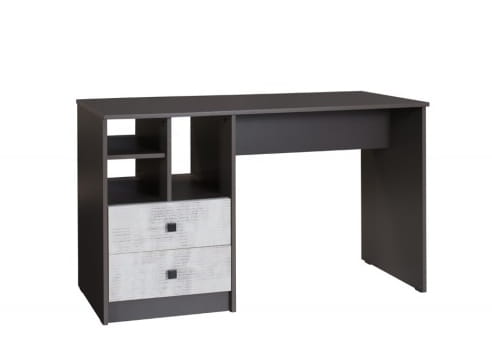 Biurko TOMMY szerokość 130 cm grafit / enigma 18