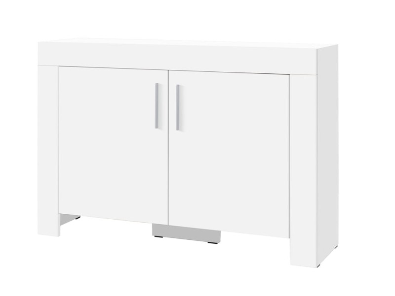 Komoda CEZAR szerokość 120 cm biały 12 Nowoczesna Do Sypialni Pojemna Półki Biała