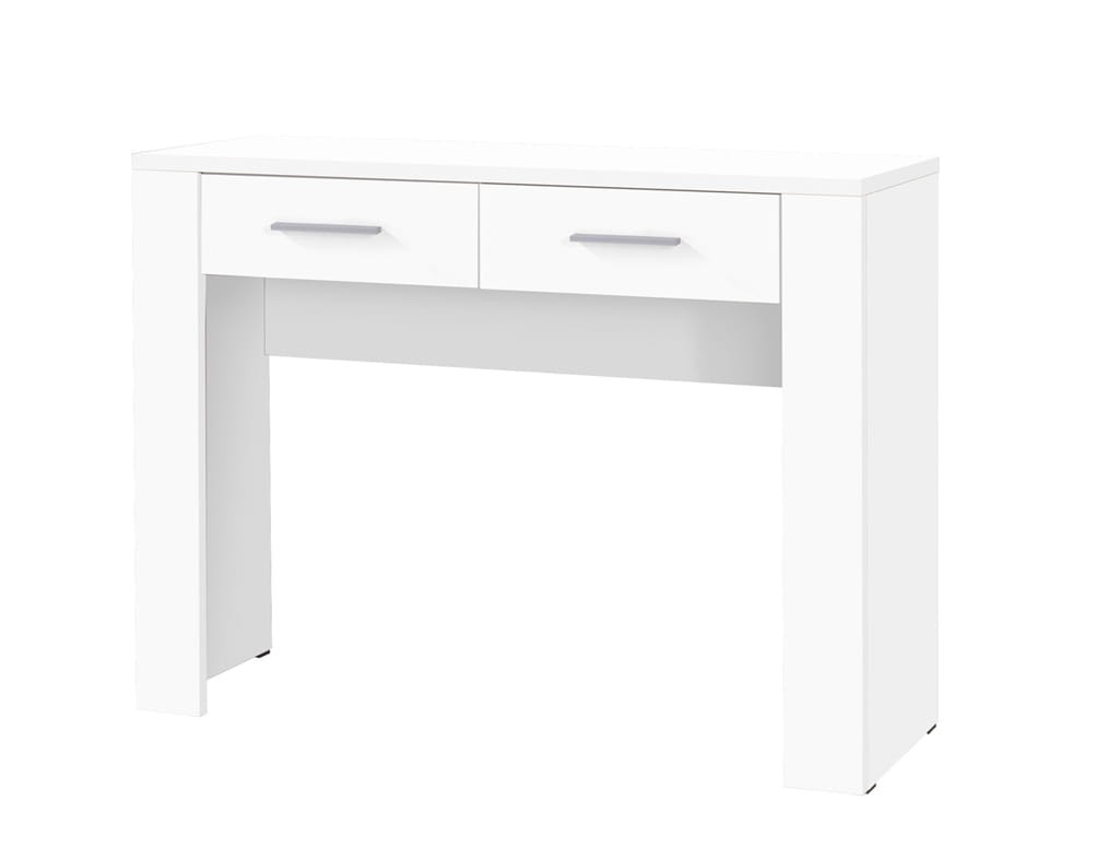 Biurko CEZAR szerokość 100 cm biały 16 Nowoczesna Do Sypialni Pojemna Półki Biała