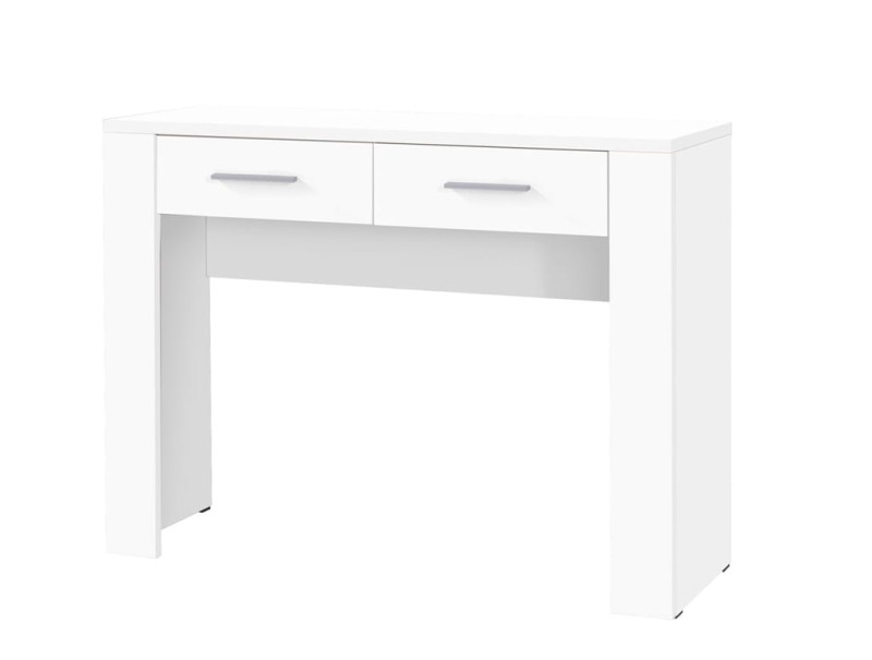 Biurko CEZAR szerokość 100 cm biały 16 Nowoczesna Do Sypialni Pojemna Półki Biała