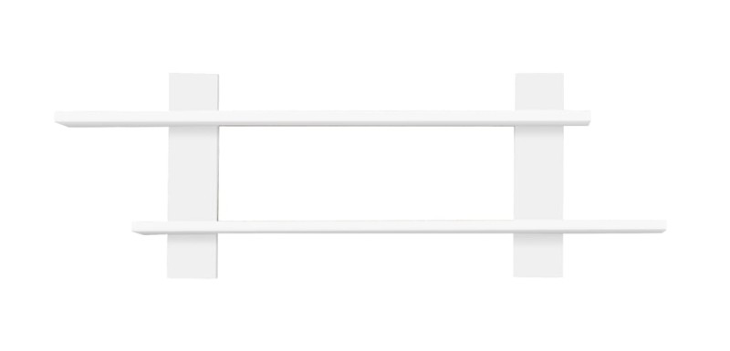 Półka wisząca CEZAR szerokość 120 cm biały 24 Nowoczesna Do Sypialni Komfort Biała