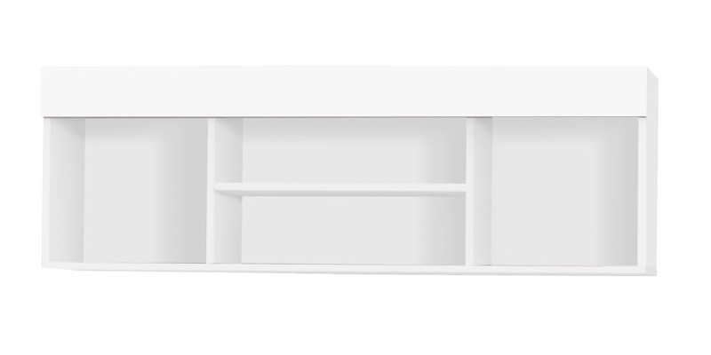 Półka wisząca CEZAR szerokość 120 cm biały 27 Nowoczesna Do Sypialni Komfort Biała