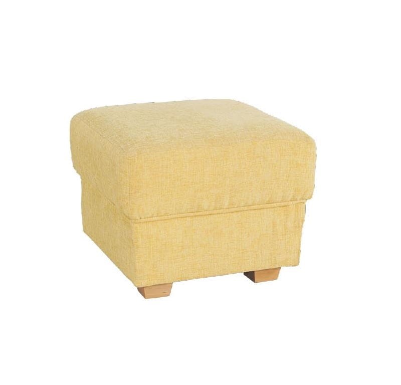 Pufa ALIS 50 x 50 Do Salonu Pokoju Wygodna Drewniane Nóżki