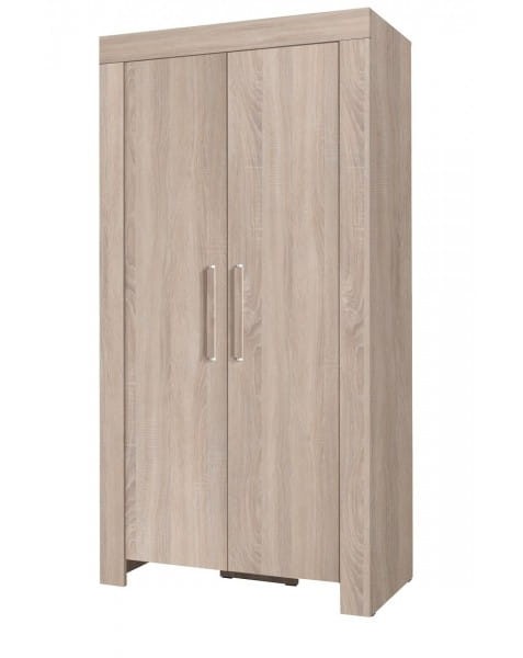 Szafa CEZAR szerokość 100 cm sonoma 2 Nowoczesna Do Sypialni Pojemna Półki Dąb Sonoma