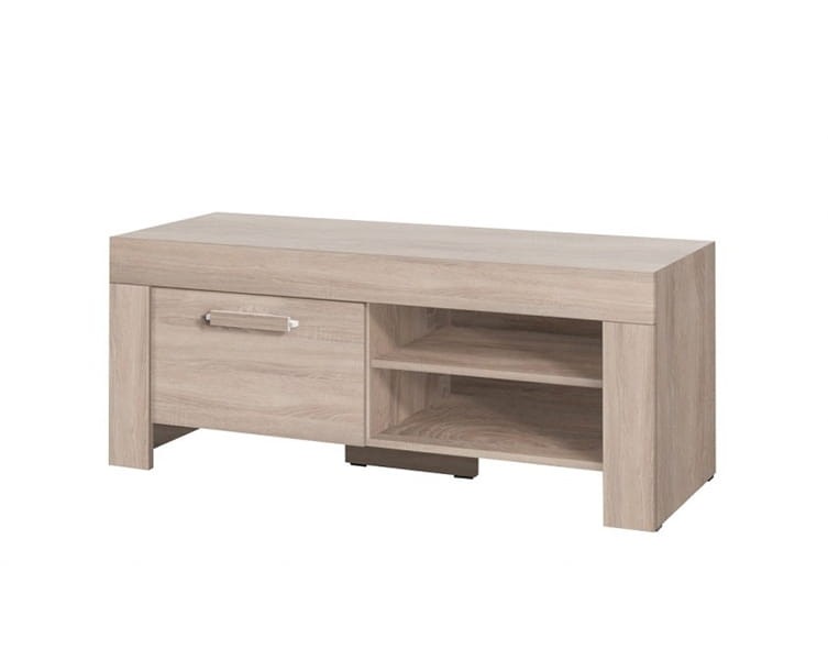 Szafka RTV CEZAR szerokość 120 cm sonoma 15 Nowoczesna Do Sypialni Pojemna Półki Dąb Sonoma