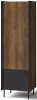 Szafa PRESTIGO P2 szerokość 59 cm orzech / czarny mat / san sebastian