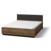 Łóżko PRESTIGO P13 orzech / czarny mat / san sebastian 160 x 200