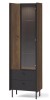 Witryna PRESTIGO P3 orzech / czarny mat / san sebastian