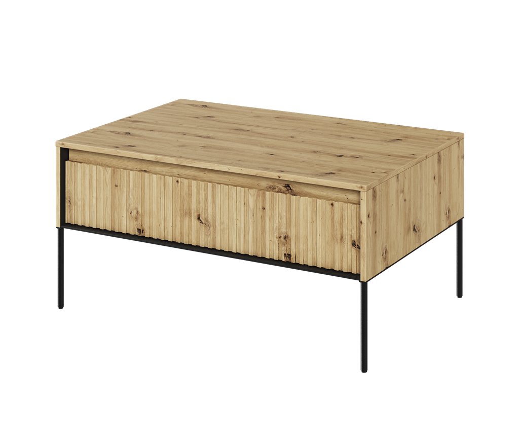 Stolik TREND TR9DAC szerokość 100 cm dąb artisan/czarny