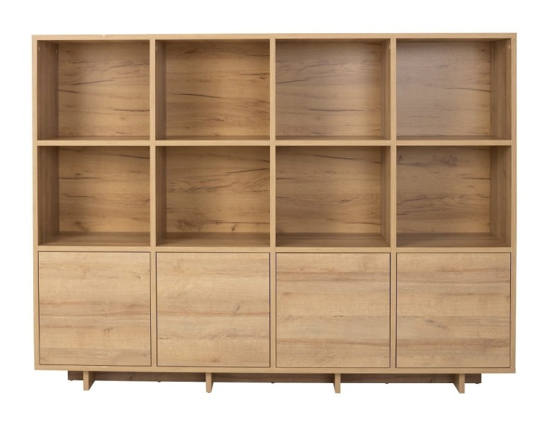 Komoda Szeroka 4 Drzwi Regał NOMA N04 Szerokość 201 cm Salon Pokój