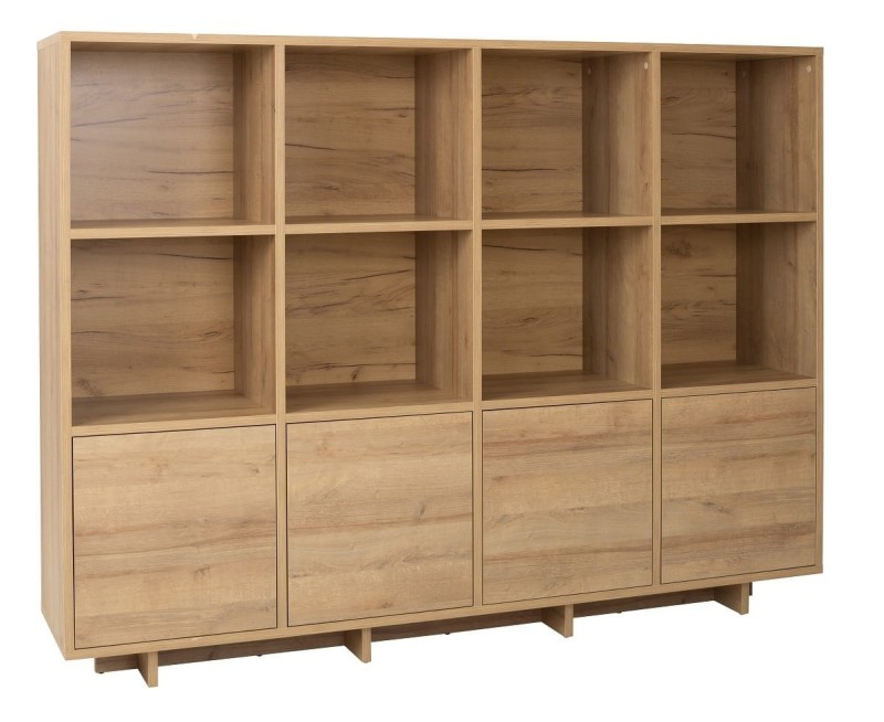 Komoda Szeroka 4 Drzwi Regał NOMA N04 Szerokość 201 cm Salon Pokój