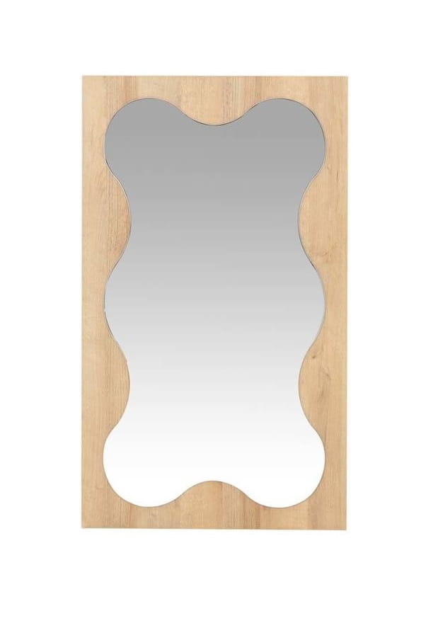 Lustro Małe NOMA N10 60 x 102 cm Do Salonu Sypialni Pokoju Młodzieżowego Kolor Dąb Riviera