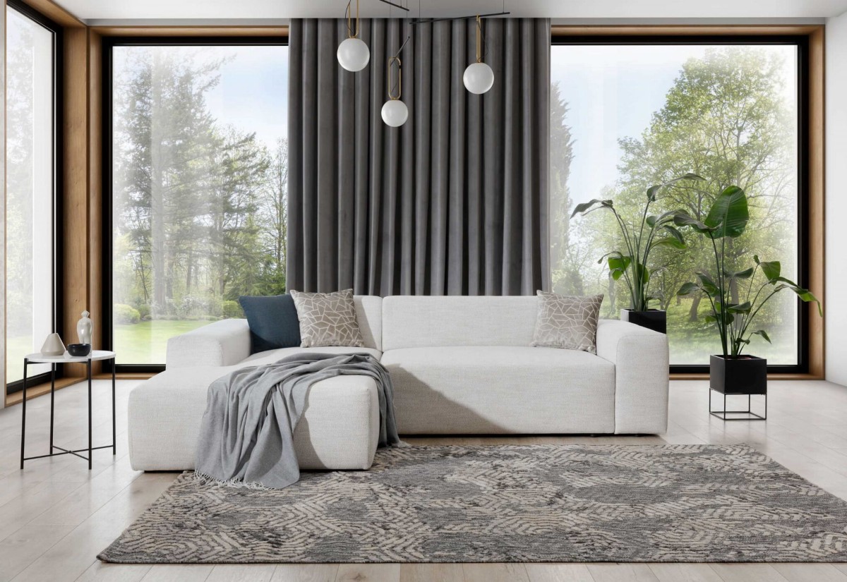 Lewostronny Narożnik ZEUS 3 Modułowy 266 cm 2FB+OSB w Salonie