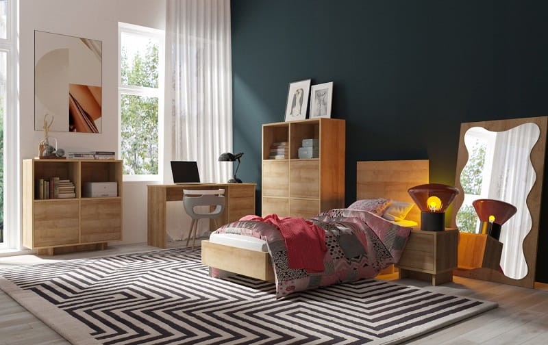 Pokój Młodzieżowy NOMA Meble Dla Dziecka Dąb Riviera