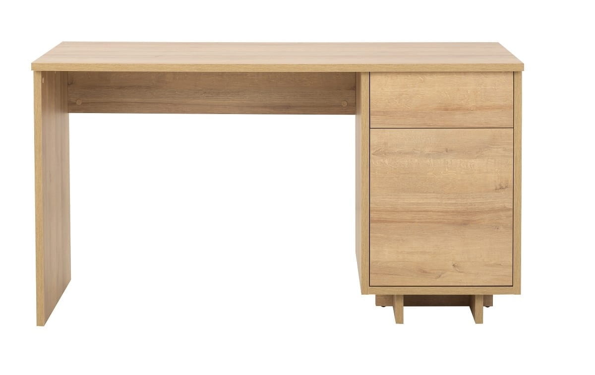 Sypialnia NOMA 160 x 200 Komoda Łóżko Toaletka Dąb Riviera Biurko N05