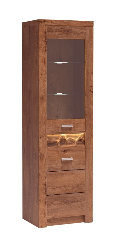 Witryna szerokość 56 cm INDIANAPOLIS I4 Jesion jasny Do Salonu Do Pokoju Dziennego Nowoczesny Styl Funkcjonalna Wysoka Jakość