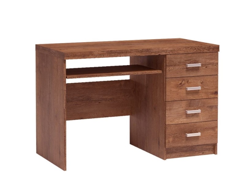 Biurko z 4 szufladami szerokość 120 cm INDIANAPOLIS I16 Jesion jasny Do Salonu Do Pokoju Dziennego Nowoczesny Styl Funkcjonalna Wysoka Jakość