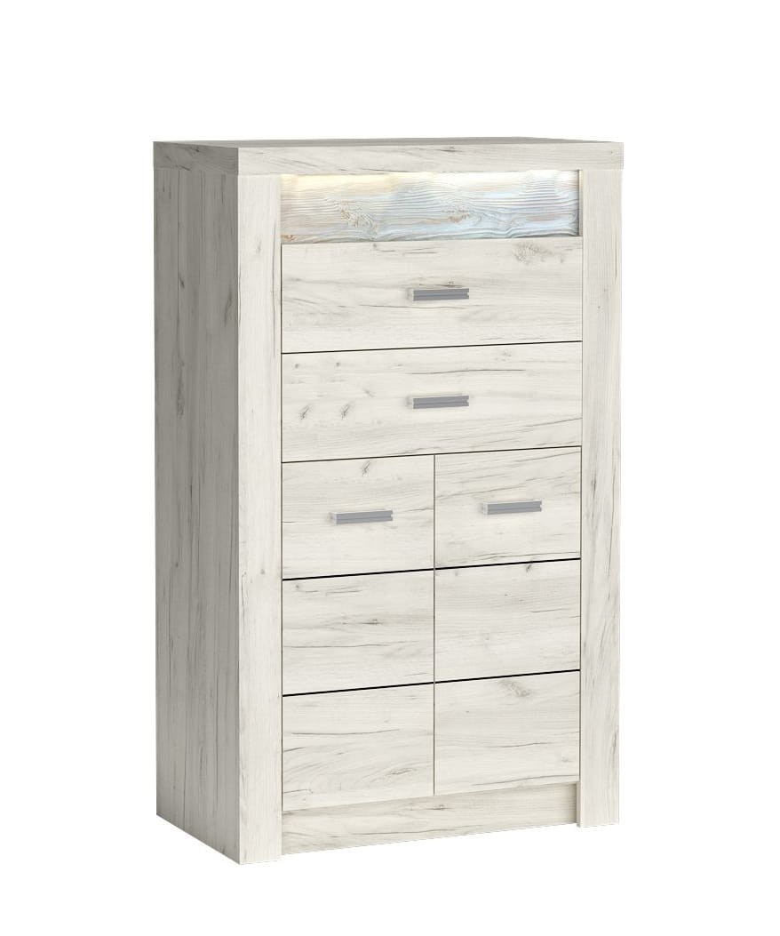 Komoda 2 szuflady szerokość 76 cm INDIANAPOLIS I6 Kraft