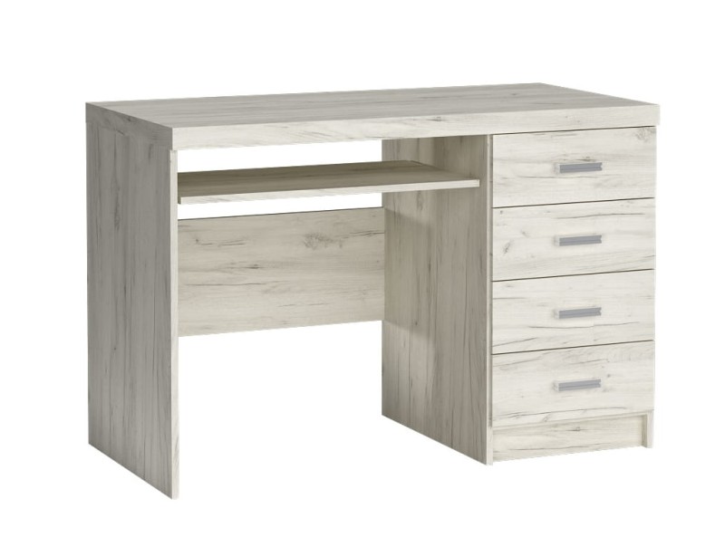 Biurko z 4 szufladami szerokość 120 cm INDIANAPOLIS I16 Kraft biały Do Salonu Do Pokoju Dziennego Nowoczesny Styl Funkcjonalna Wysoka Jakość