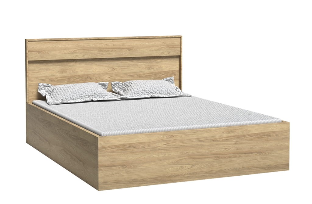 Łóżko dwuosobowe M9 szerokość 160 x 200 cm MEDIOLAN Hikora Basic