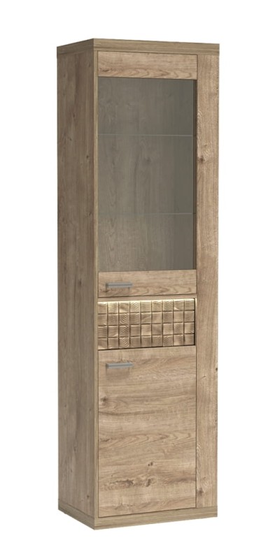 Witryna N4 szerokość 57 cm NATURAL Ribbeck Do Pokoju Dziennego Nowoczesny Styl Funkcjonalna Wysoka Jakość