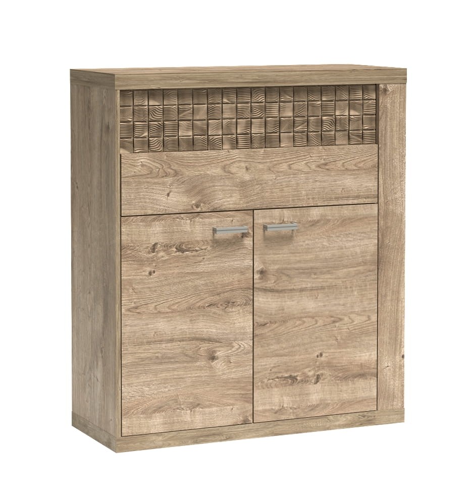 Komoda N6 szerokość 102 cm NATURAL Ribbeck Do Pokoju Dziennego Nowoczesny Boho Styl Funkcjonalna Wysoka Jakość