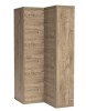 Szafa narożna N14 szerokość 109 cm NATURAL Ribbeck Do Pokoju Dziennego Nowoczesny Boho Styl Funkcjonalna Wysoka Jakość