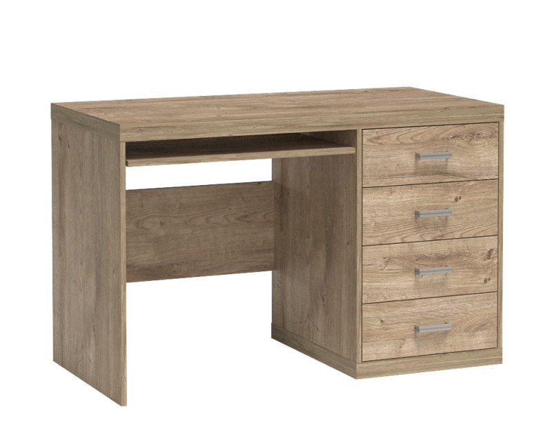 Biurko natural N16 szerokość 120 cm NATURAL Ribbeck Do Pokoju Dziennego Nowoczesny Boho Styl Funkcjonalna Wysoka Jakość