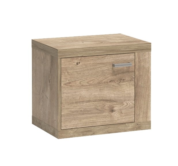 Szafka nocna N18 szerokość 57 cm NATURAL Ribbeck Do Sypialni Nowoczesny Boho Styl Funkcjonalna Wysoka Jakość