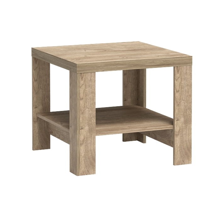 Stolik kawowy N19 szerokość 65 cm NATURAL Ribbeck Do Sypialni Nowoczesny Boho Styl Funkcjonalna Wysoka Jakość