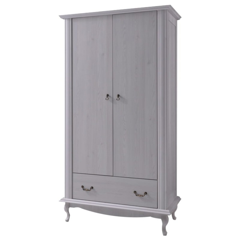 Szafa dwudrzwiowa z szufladą DIANA DA-2 szerokość 105 cm pokój sypialnia kolor sosna śnieżna