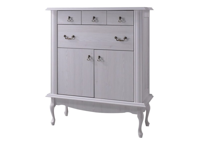 Komoda DIANA DA-10 szerokość 105 cm z szufladami do salonu sypialni kolor sosna śnieżna