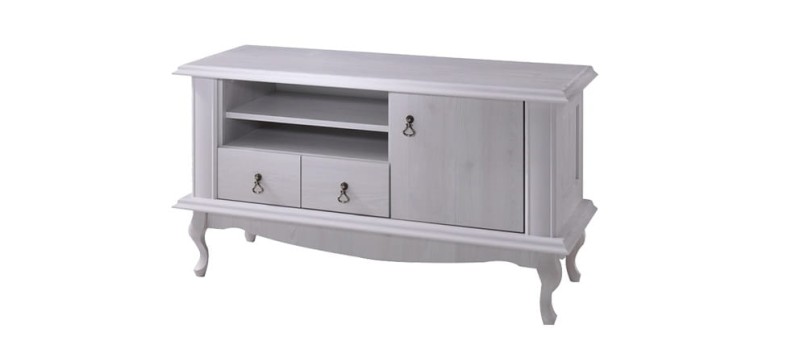 Szafka RTV DIANA DA-15 szerokość 110 cm salon pokój dzienny sosna śnieżna