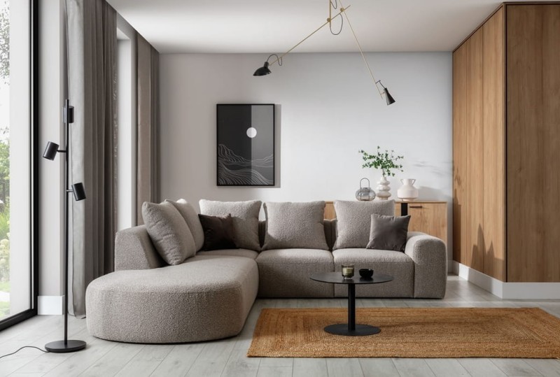 Lewostronny Narożnik ARES 2 Modułowy 255 cm Nowoczesny do Salonu