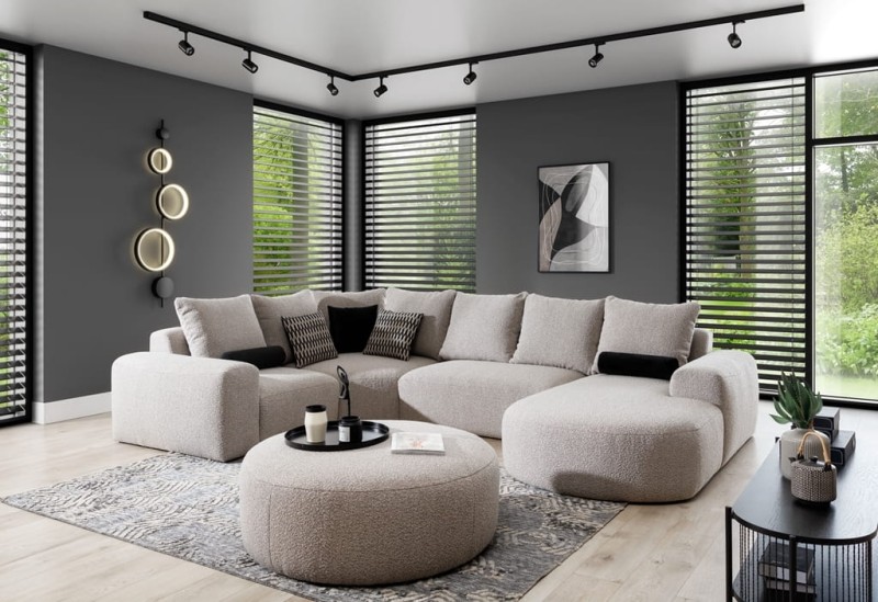 Wygodny Narożnik ARES 3 XL Modułowy 357 cm w Salonie