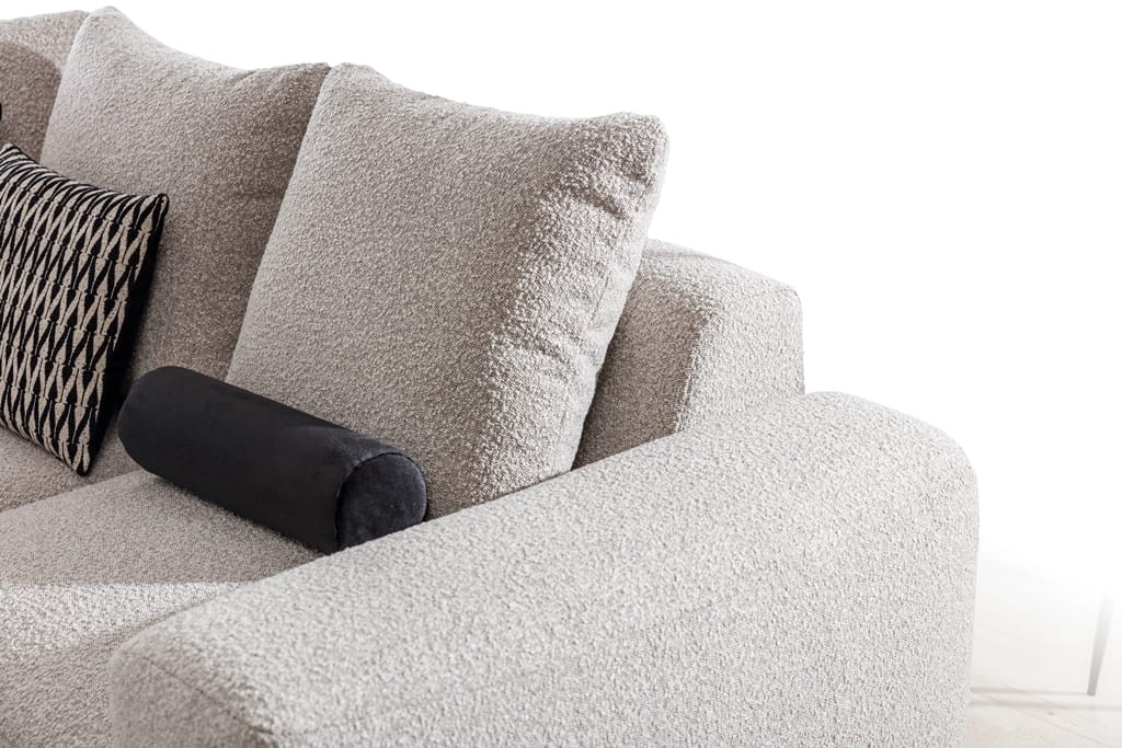 Nowoczesny Narożnik ARES 3 XL Modułowy 357 cm Zdjęcie Prezentujące Tkaninę