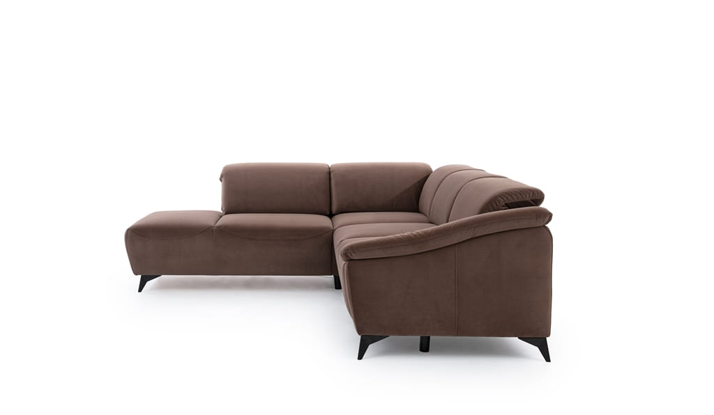 Zdjęcie Prezentujące Podłokietnik w Lewostronnym Narożniku 2 POTENZA 270 cm z Szezlongiem