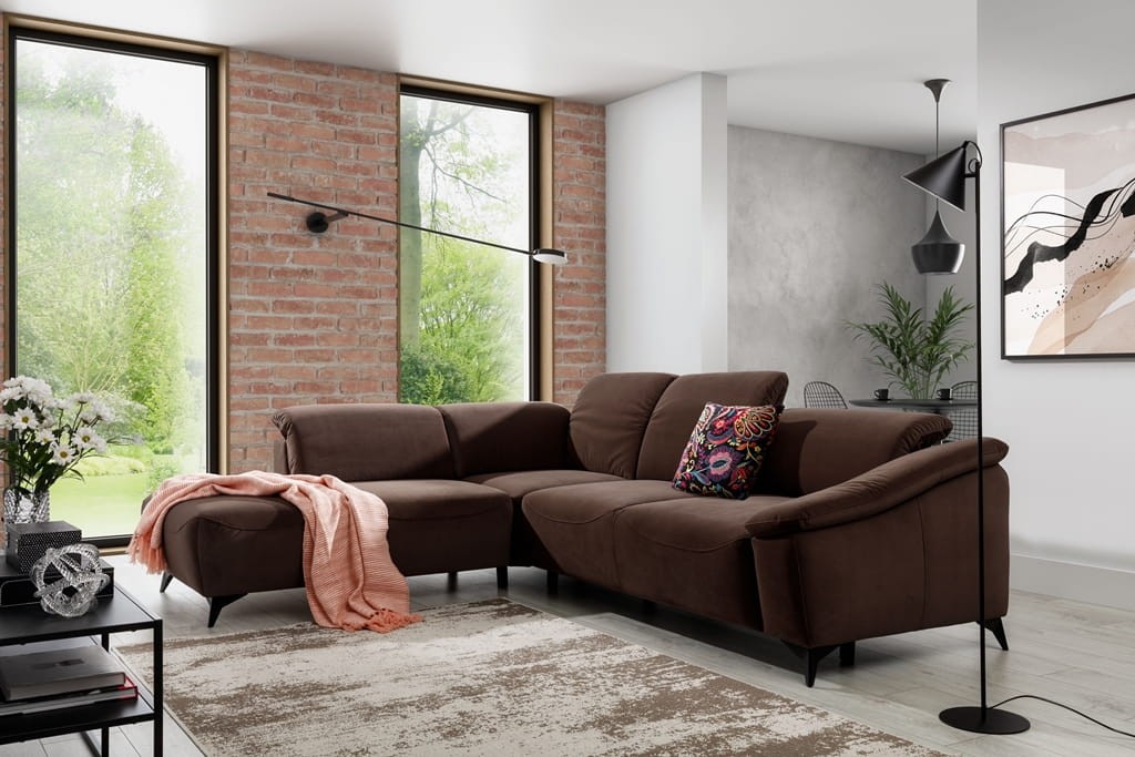 Nowoczesny Narożnik 2 POTENZA 270 cm z Szezlongiem do Salonu