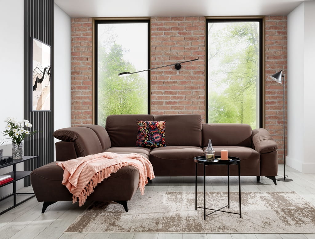 Wygodny Narożnik 2 POTENZA 270 cm z Szezlongiem w Salonie