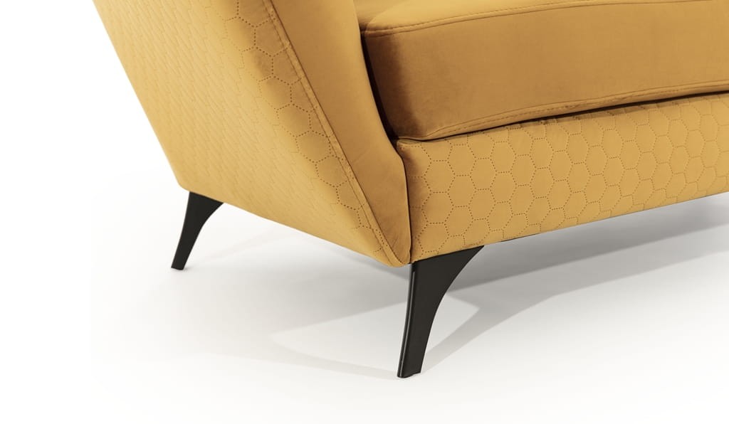 Zdjęcie Prezentujące Nóżki A w Dwuosobowej Sofie 1 VITTORIO 190 cm na Białym Tle